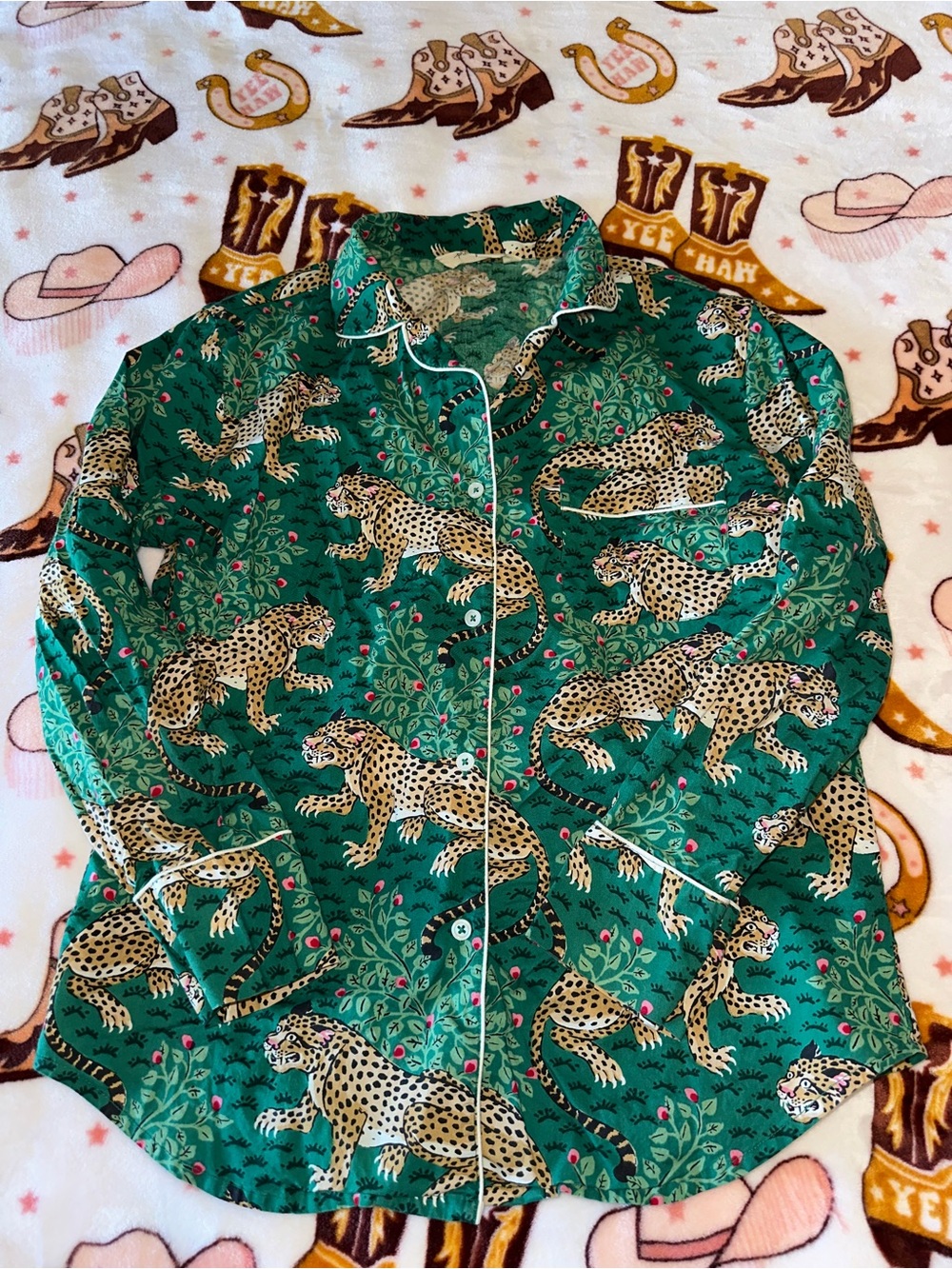 Printfresh tiger pajama top Great